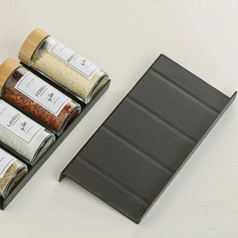 2 Layers Kitchen Spice Drawer Organizer Adjustable Spice Rack for Spice Jars Seasoning Bottles Cabinet Pantry Kitchen Organizer
