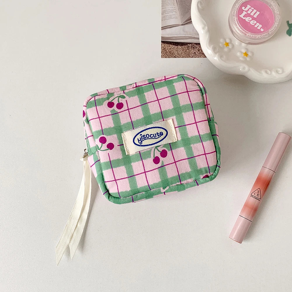 Makeup Bag for Purse, Cute Cosmetic Bag for Purse,Portable Mini Makeup Bag,Travel Toiletry Small Makeup Pouch for Women