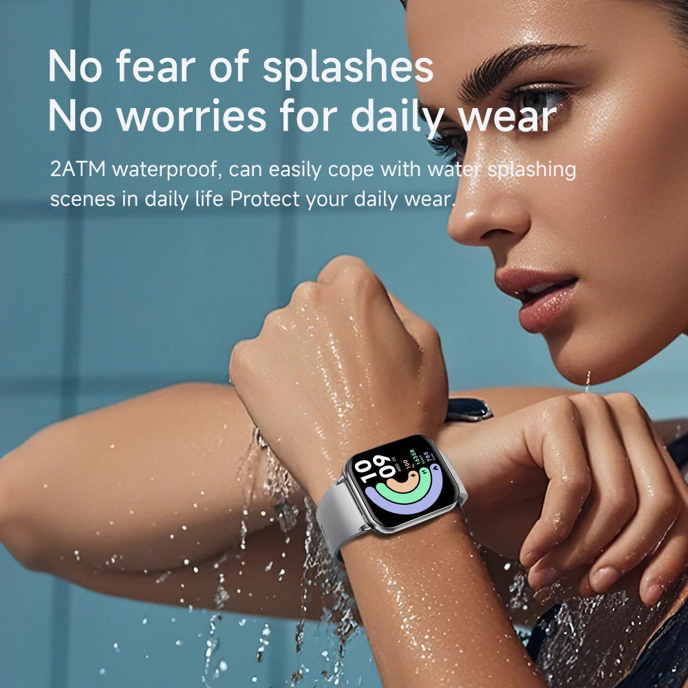 KUMI M2 Smart Watch 1.83" HD Screen ChatGPT 100+ AI Watch Faces Bluetooth Calling 100+ Sports Modes Health Monitoring 2ATM