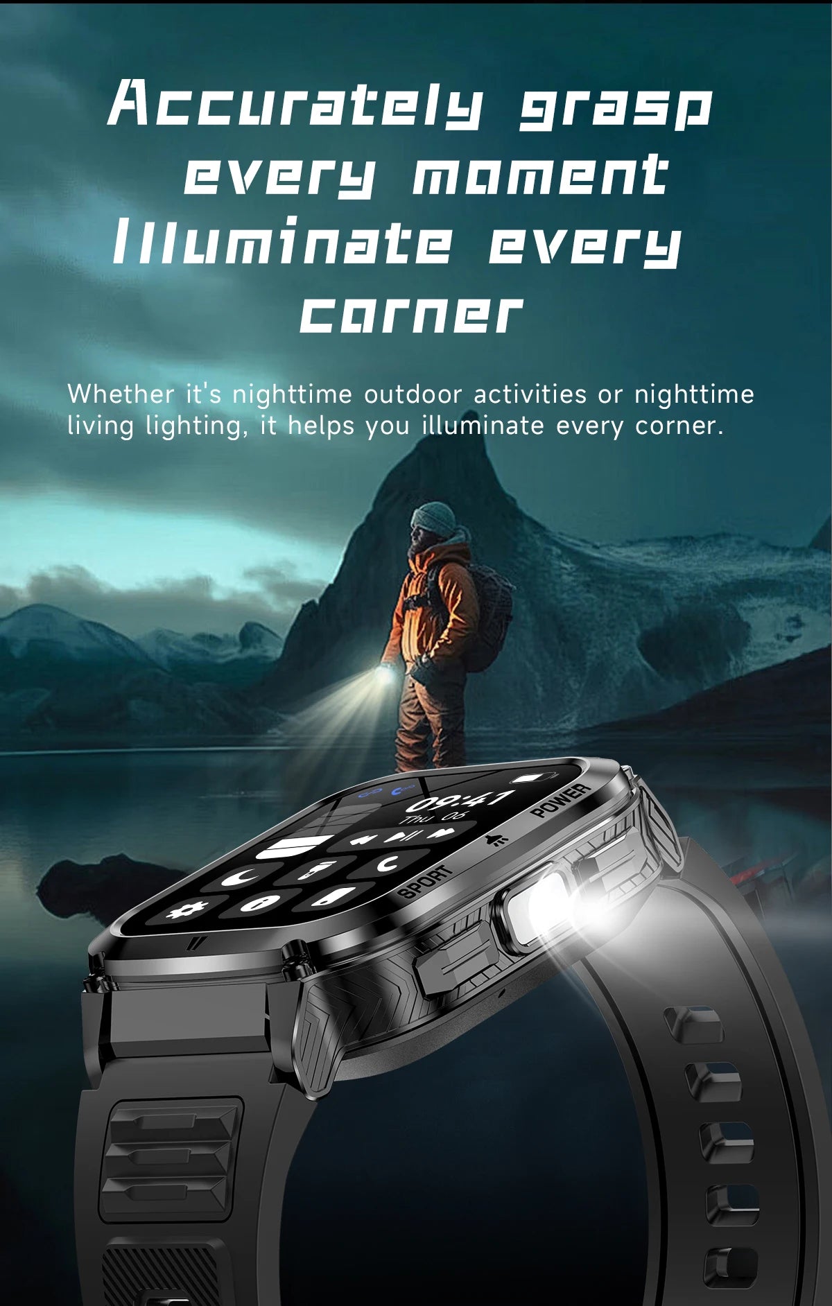 Smart Watch Men Women 1.83" AMOLED Screen 1000mAh Bluetooth Call Sports Fitness Bracelet IP68 Waterproof Smartwatch For Android