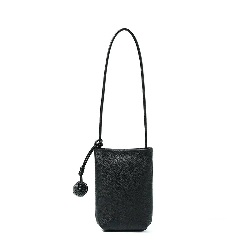 YANATARI mini Small Genuine Leather vintage Bag Crossbody Bag Luxury Hit Product Mobile Phone Shoulder Bag Women Mobile Bag