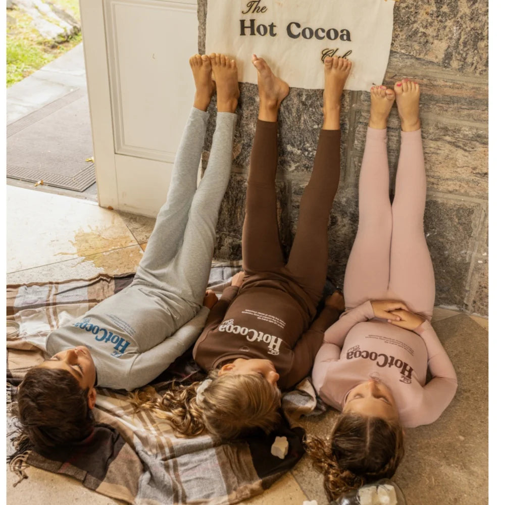 AP AW26 Cotton Cocoa Club Collction Children Girl Boy Fashion Letter Print Family Matching Clothing Kids Casual Clothes