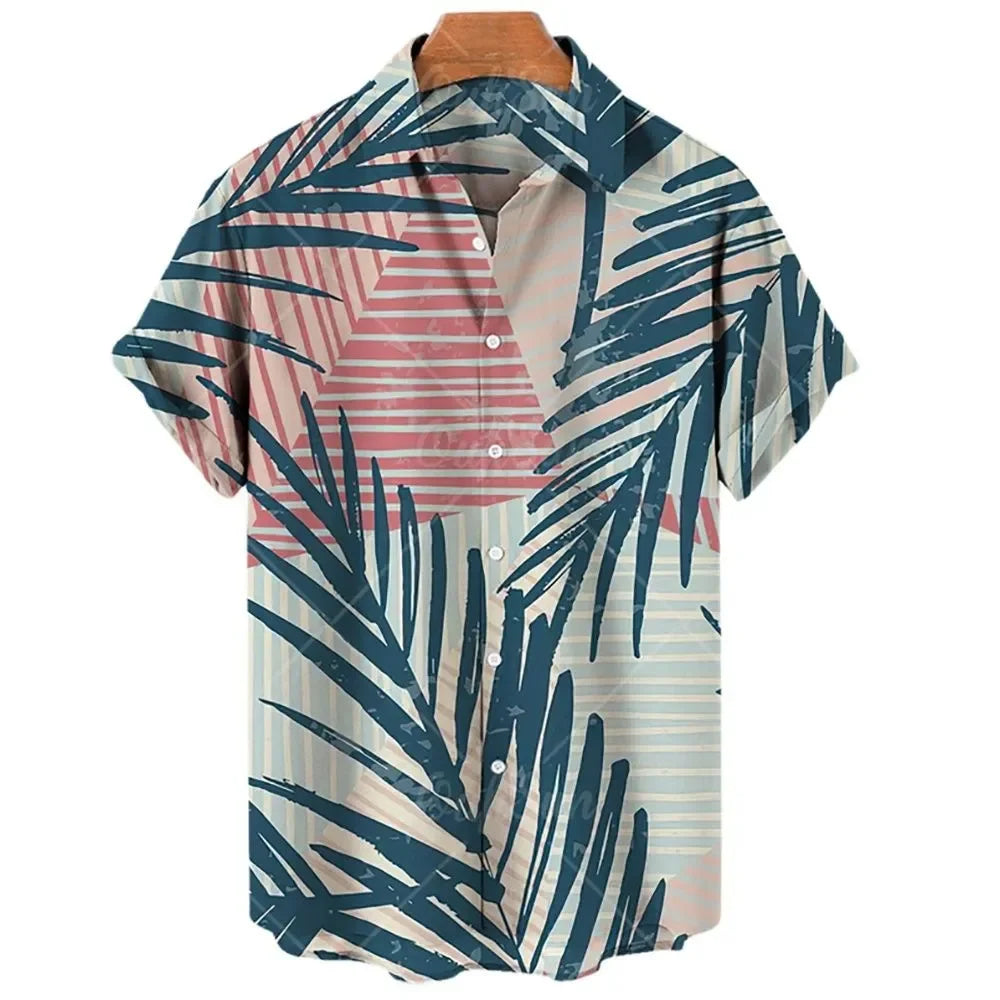 Cadiz Summer Hawaiian 3D Printed Floral Male Social Shirt For Blouse Vintage Men Beach Casual Harajuku Y2k Men's Camisas Casuais