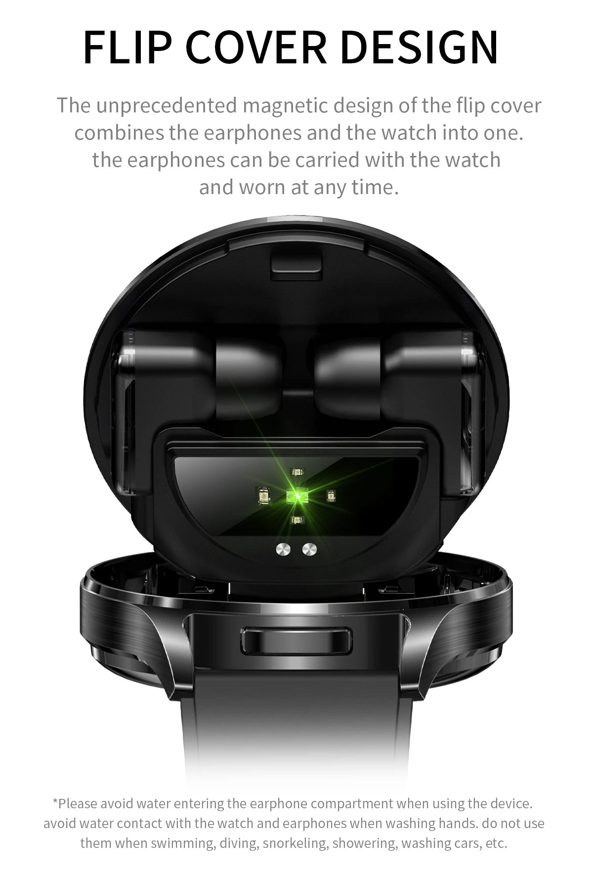 LIGE 2 In 1 TWS Headset Smart Watch 1.39" Women Men Sport Fitness Heart Rate Health Tracker Watches Earphone Music Smartwatch