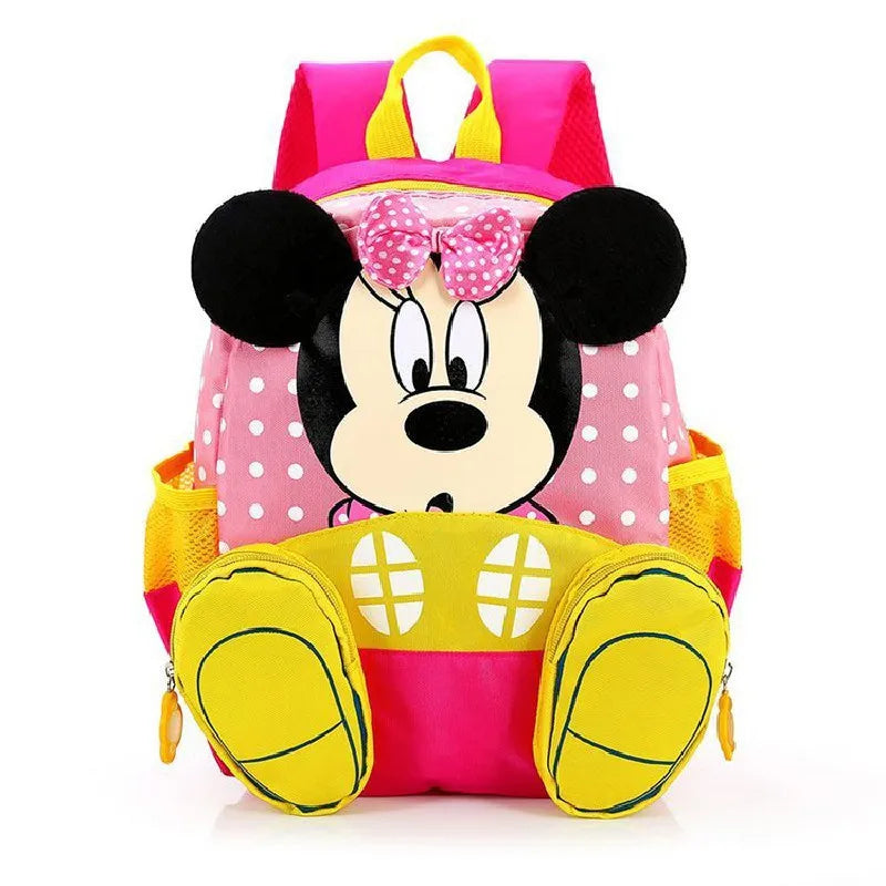 2023 New Disney Anime Mickey Mouse Minnie Kindergarten Schoolbag Cartoon Children'S Leisure Backpack Christmas Birthday Gifts