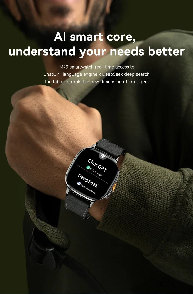 NEW Smartwatch 5G with 2.4" HD Screen 190° Rotating Camera WIFI 3D Stereo Navigation Compass NFC Bluetooth Smart Watch Men Women