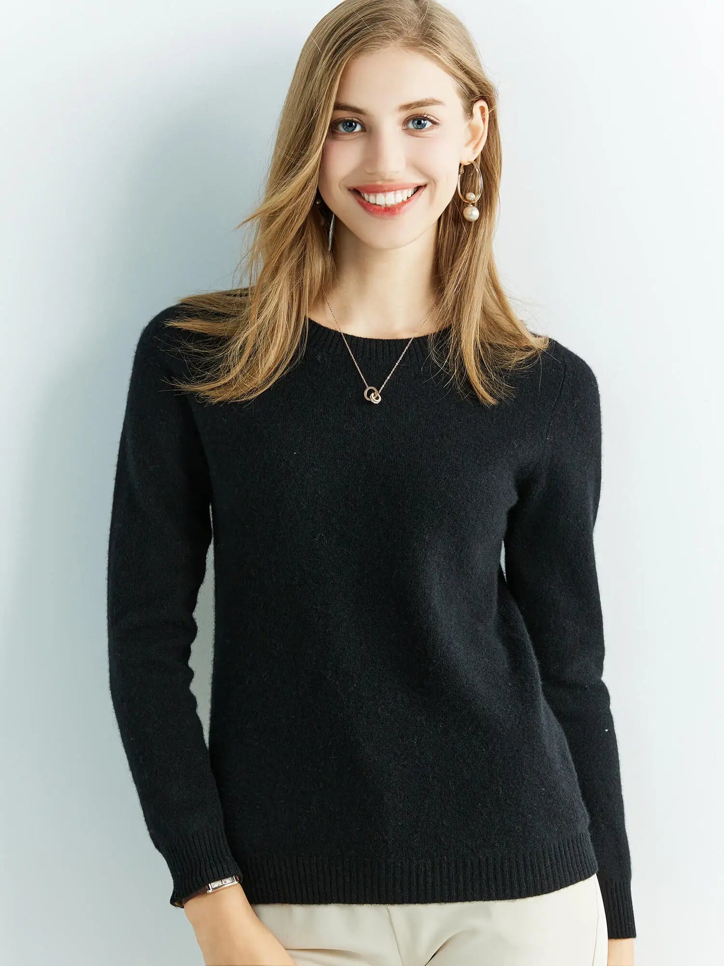 Knitted Sweaters Cashmere Sweater Women 100% Merino Wool O-Neck Vintage Pullovers 2022 Winter Autumn Jumpers Clothing Top Female
