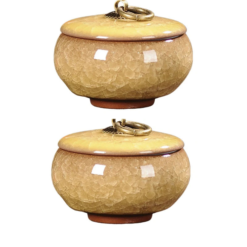 Portable Tea Coffee Sugar Jar Mini Airtight Kitchen Jar Storage Container with Lid China Storage Bottles & Jars Home Decor Gifts