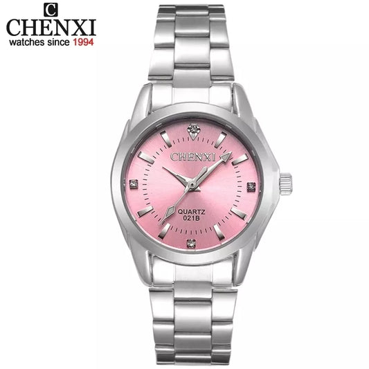 6 Colors CHENXI Brand Watch Luxury Women's Casual Watches Waterproof Watch Women Fashion Dress Rhinestone WristWatch CX021B