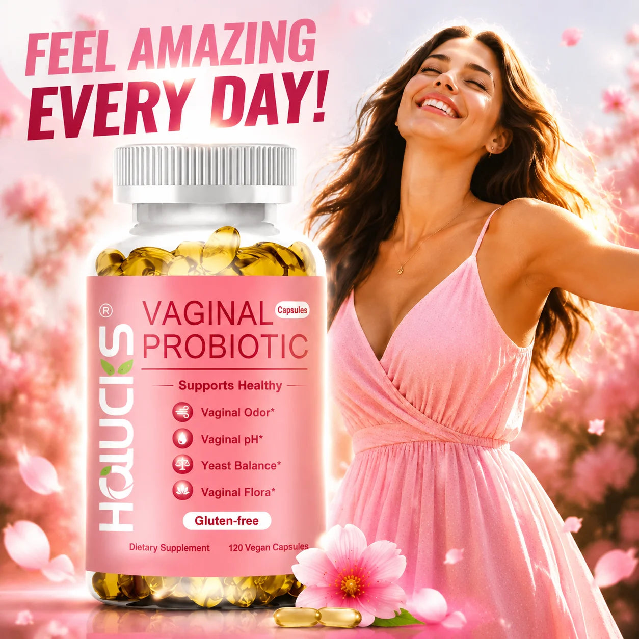 Probiotics for Women - Promotes Vaginal, Intestinal, Immune and Overall Women's Health, Aids The Digestive System