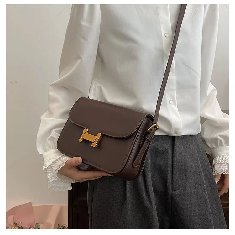 Fashion RetroSingle Shoulder BagsFor WomenCasual CommuterSmall Square BagsCrossbody BagHigh Sense Versatile Handbags