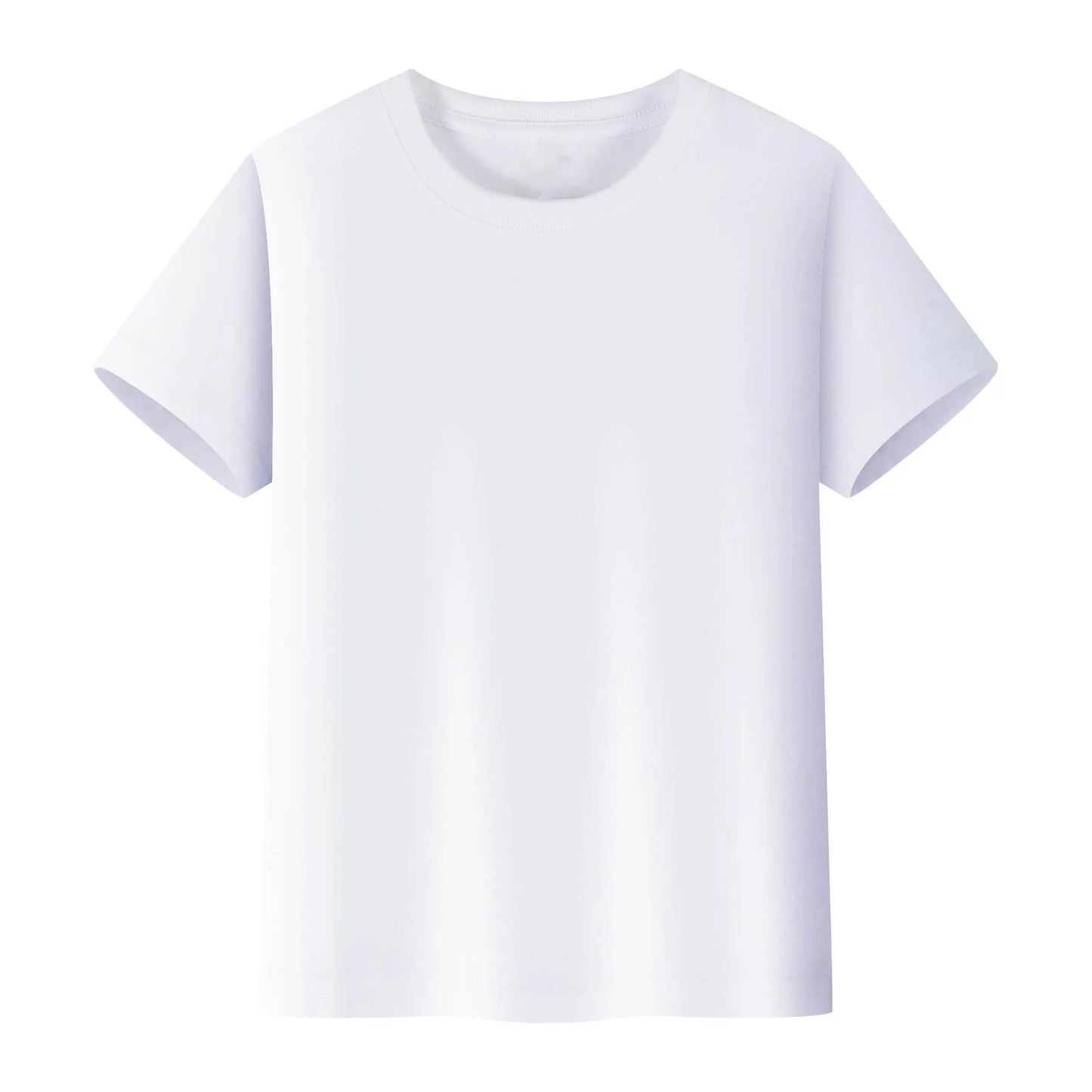 1 to 14 Years Boys Tshirt Plain Cotton Teenage Girls T Shirts Basic White Black Tees Korea Short Sleeve Summer Children Clothing