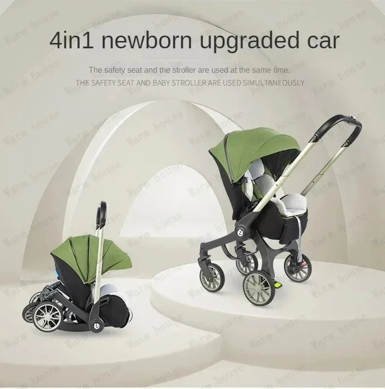 2025 NEW baby stroller 4in1 trolley car seat Multifunctional baby carriage luxury Foldable and portable strollers