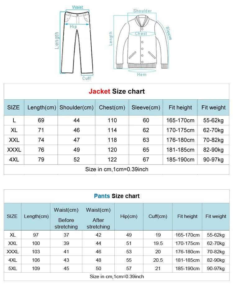 Trekking Outdoor Jackets for Men Autumn Classic Waterproof Rain Coats Hooded Camping Man's Rainwear Hiking Jacket and Pants
