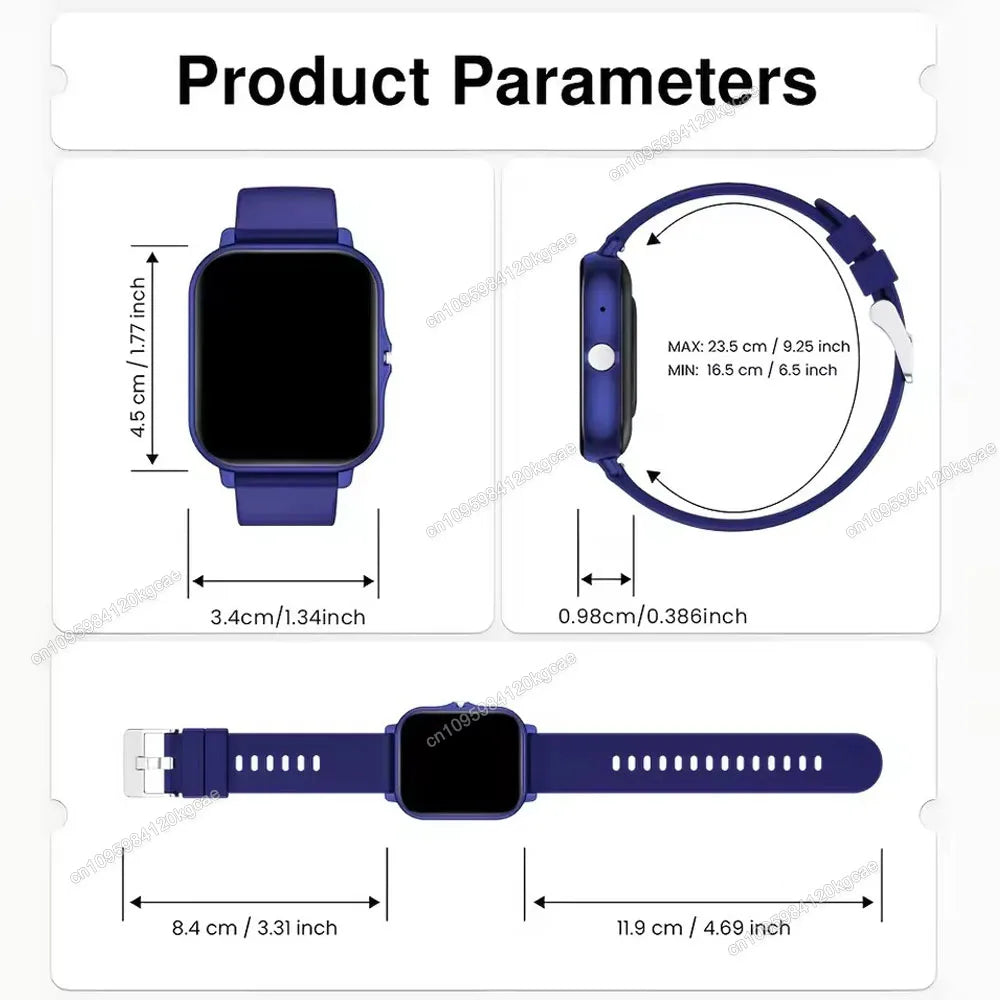[Smart Watch, Wireless] Wireless Men'S And Women'S Smart Watch, 1.83'' Full Screen Touch, Dialing/Answering Calls Pedometer Hw12