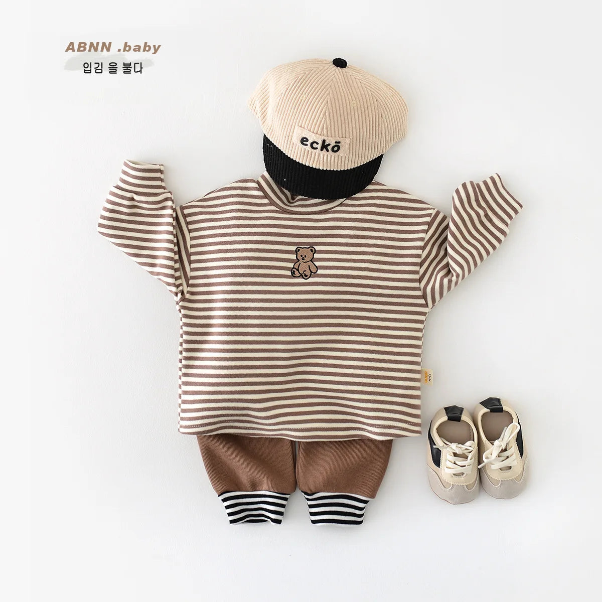 Spring Autumn Children Long Sleeve Casual T Shirts Stripe Baby Boys Girls Loose Pullover Newborn Undershirts Toddler Tops