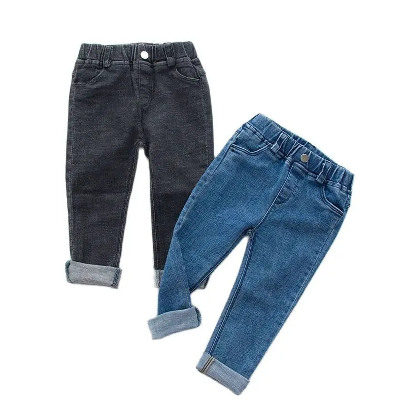 2024 primavera otoño niñas niños pantalones vaqueros casuales pantalones bebés niños pantalones vaqueros populares