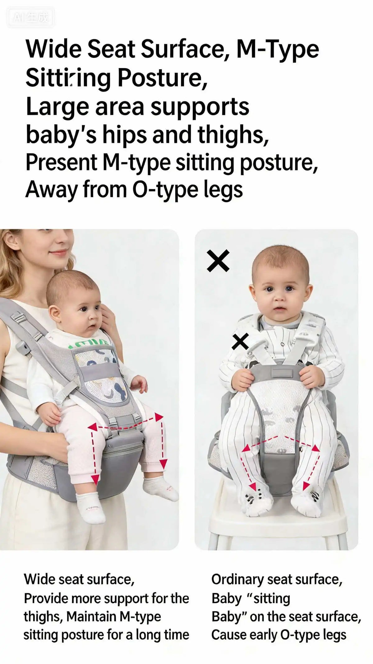 Newborn 2026 Ergonomic Baby Carrier Backpack Infant Baby Hipseat Carrier Front Facing Ergonomic Kangaroo Baby Wrap Sling Travel