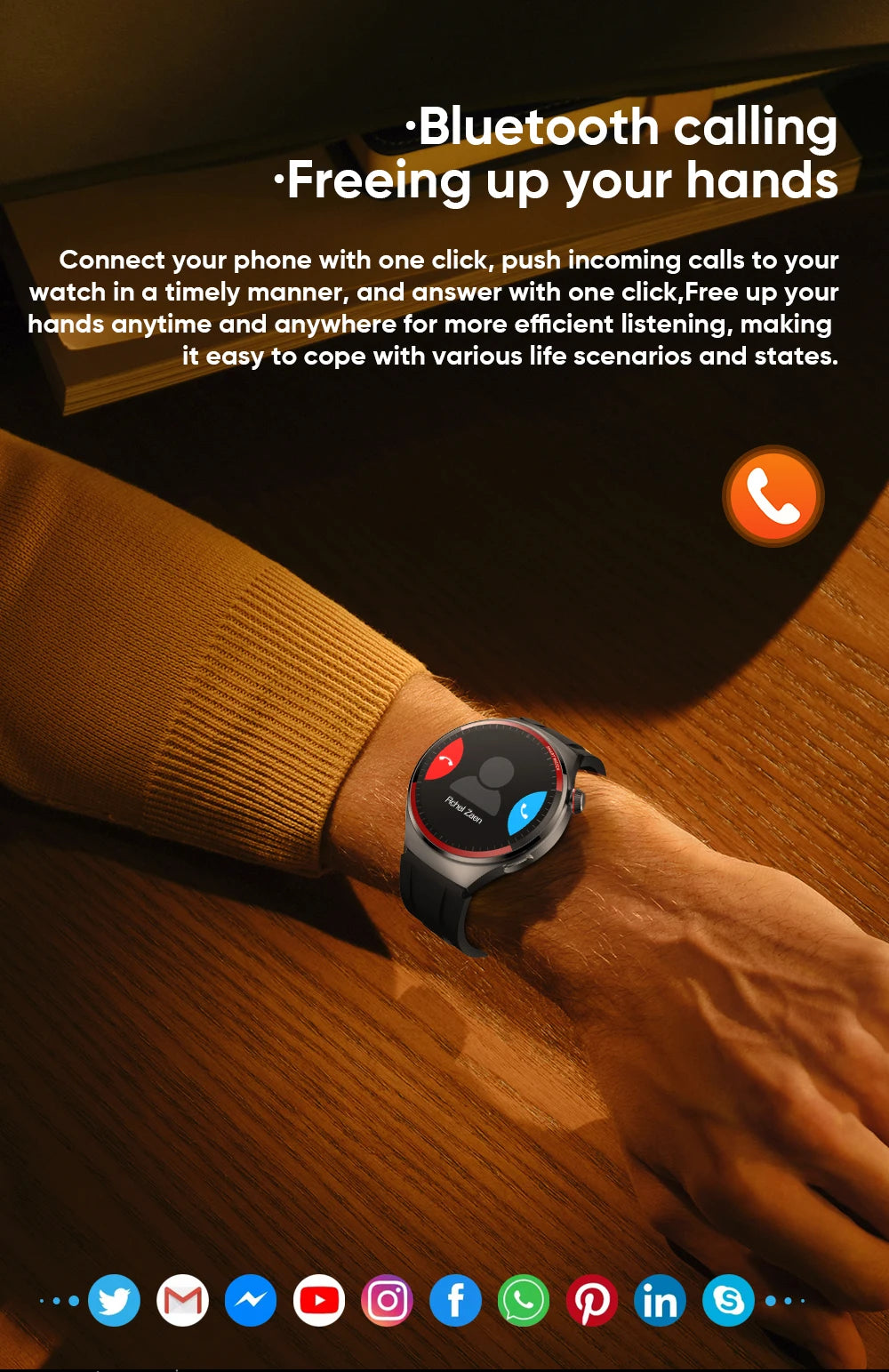 2026 New Smart Watch AMOLED HD Full Touch Circular Screen NFC 1.43-inch 466 * 466 GPS Sports Health Monitoring Smart Call Watch