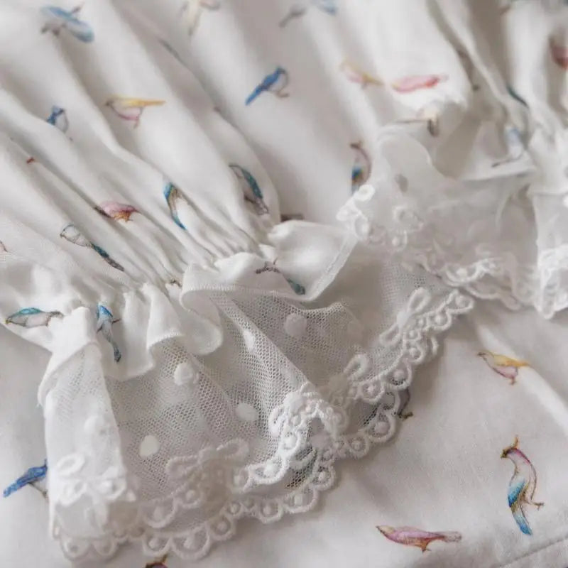 Pajamas Dress for Baby Girls Summer Children Floral Printed Soft Loose Night Dresses Princess Girl Nightgown Lady Sleepwear