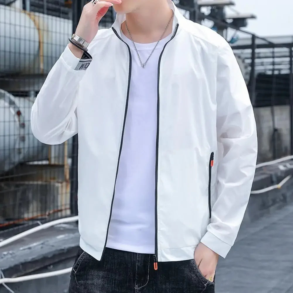 Jackets Men Windbreaker Coats Male Sunscreen Clothing Summer Camping Jacket Ultrathin Cycling Motorcycling Fishing Top
