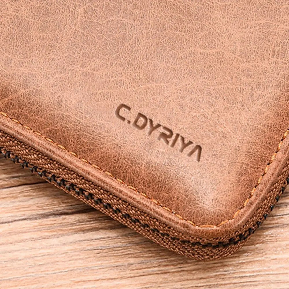 Simple Purse Long Zipper Wallet Large Capacity Card Brand Business Clutch Bag Coin Purse ID Card Holder Men