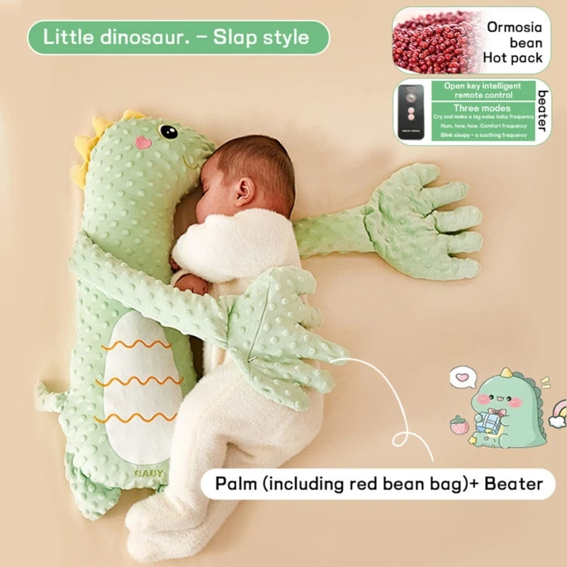 Baby Sleep Aid Mood Comforting Hand Toy for Infant and Toddler with 3-gear Adjustable Patting Speed and Cartoon Look