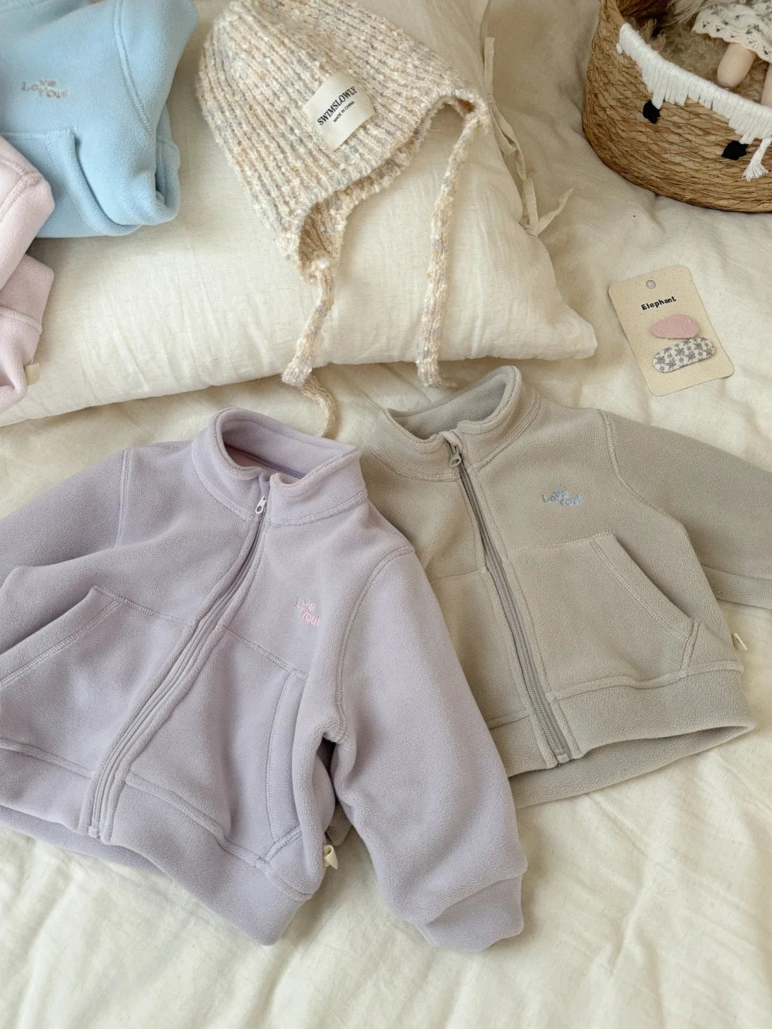 2025 Winter New Children Fleece Coat For Boys Girls Long Sleeve Warm Jacket Baby Letter Embroidery Windproof Tops Kids Clothes