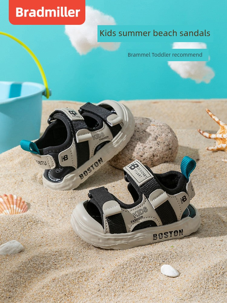 Baby Functional Sandals Summer 1 Year Old 2-3 Soft Bottom 4 Little Kids' Shoes 5 Children's Beach Shoes Closed Toe Boys Toddler Shoes