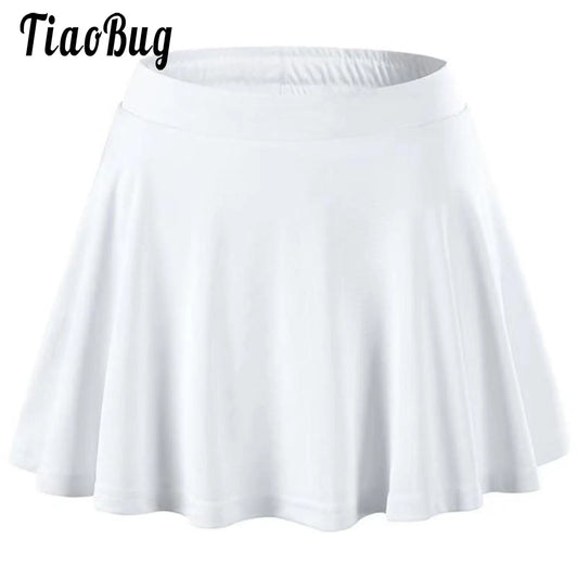 Kids Girls Tennis Golf Skirts Culottes Trouser Skirt Summer Athletic Sports Skirt with Shorts for Dancing Workout Gym Sportwear