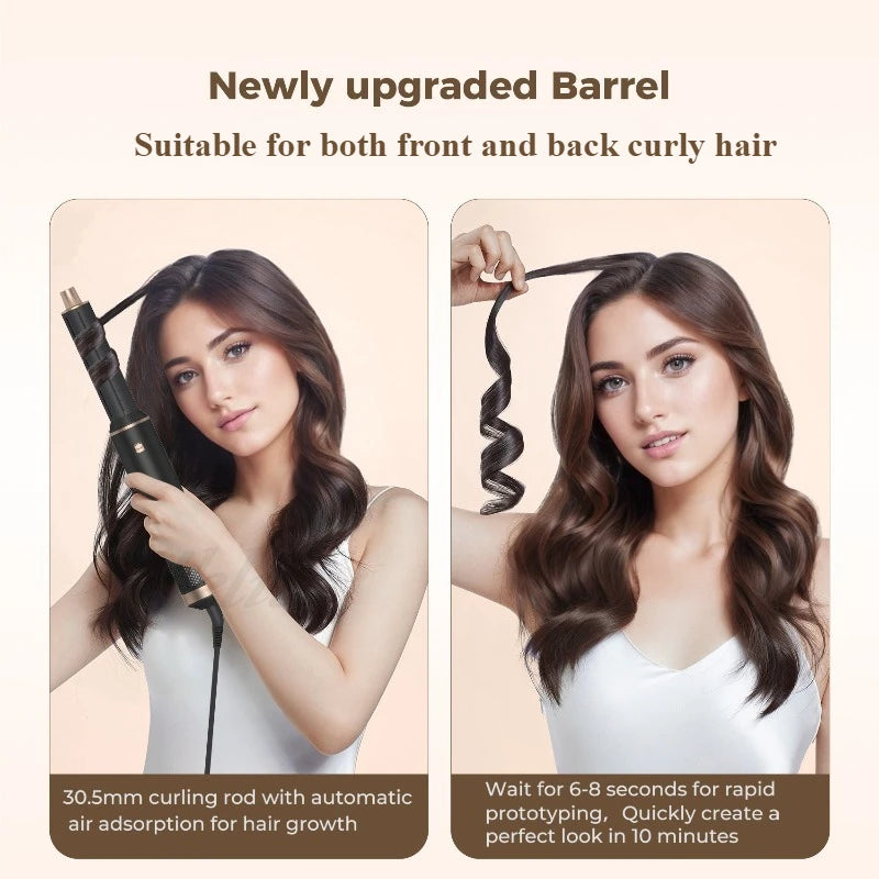 5-in-1Household integrated hair dryer,detachable,dual-purpose for straightening and curling,professional salon hairdressing tool