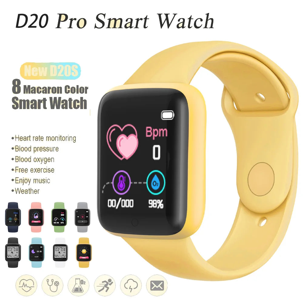 Smart Watches for Men Children Smartwatch for Girls Boys Men Women Sport Heart Rate Blood Pressure Bracelet Kids Watch for 8-18