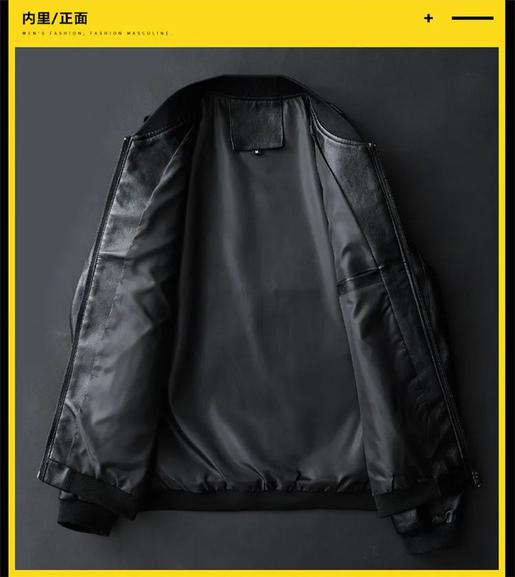 Men's Jackets Men's Spring Autumn Leather New Popular Korean Style Slimming Trends