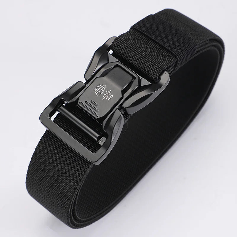 Classic Design Fashion Matching Essentials Tactical Quick Release Snap Snap Elastic Leisure Outdoor Training Belt