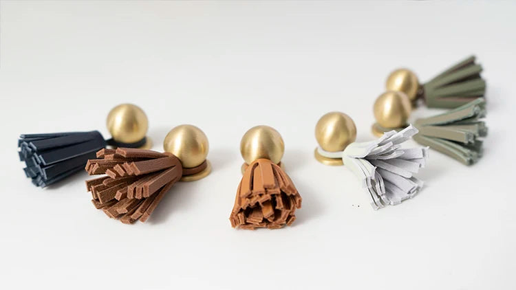 Cute Leather Tassel Knob for Kids Room Pink Cabinet Knobs Wardrobe Dresser Drawer Knobs Kitchen Cupboard  Single Hole