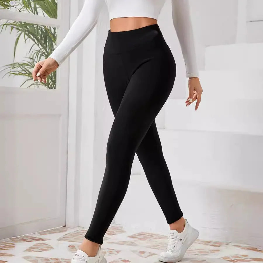 Winter Super Warm Leggings Women High Waist  Thermal Pants Thicken Slim Elastic Tights Stretch Outdoors Pants