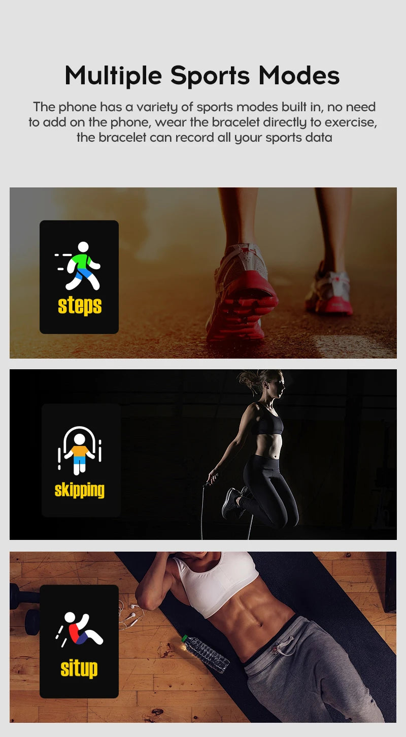 Smart Watch 116Plus D13 Sport Wristband Running Fitness Monitor Track Heart Rate Message Remind Men Smartwatch Woman Clock