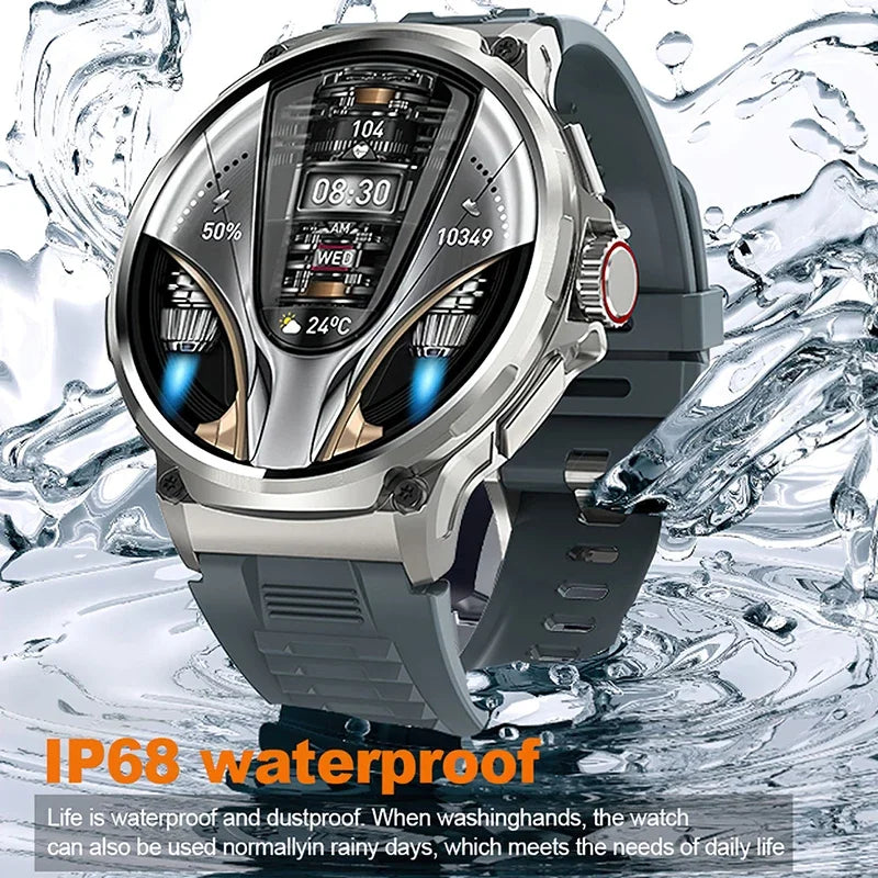 2024 New Men smartwatch HD Bluetooth Call 1.85-inch Track Map 710mah battery ip68 Waterproof Sports smartwatch for Huawei Xiaomi