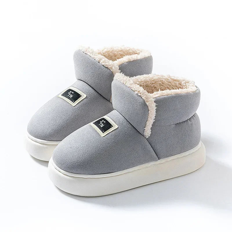 Fashion Winter Women Boots 2025 New Men Cotton Boots Outdoor Snow Boots for Female Soft Sole House Shoes Non-Slips Shoes
