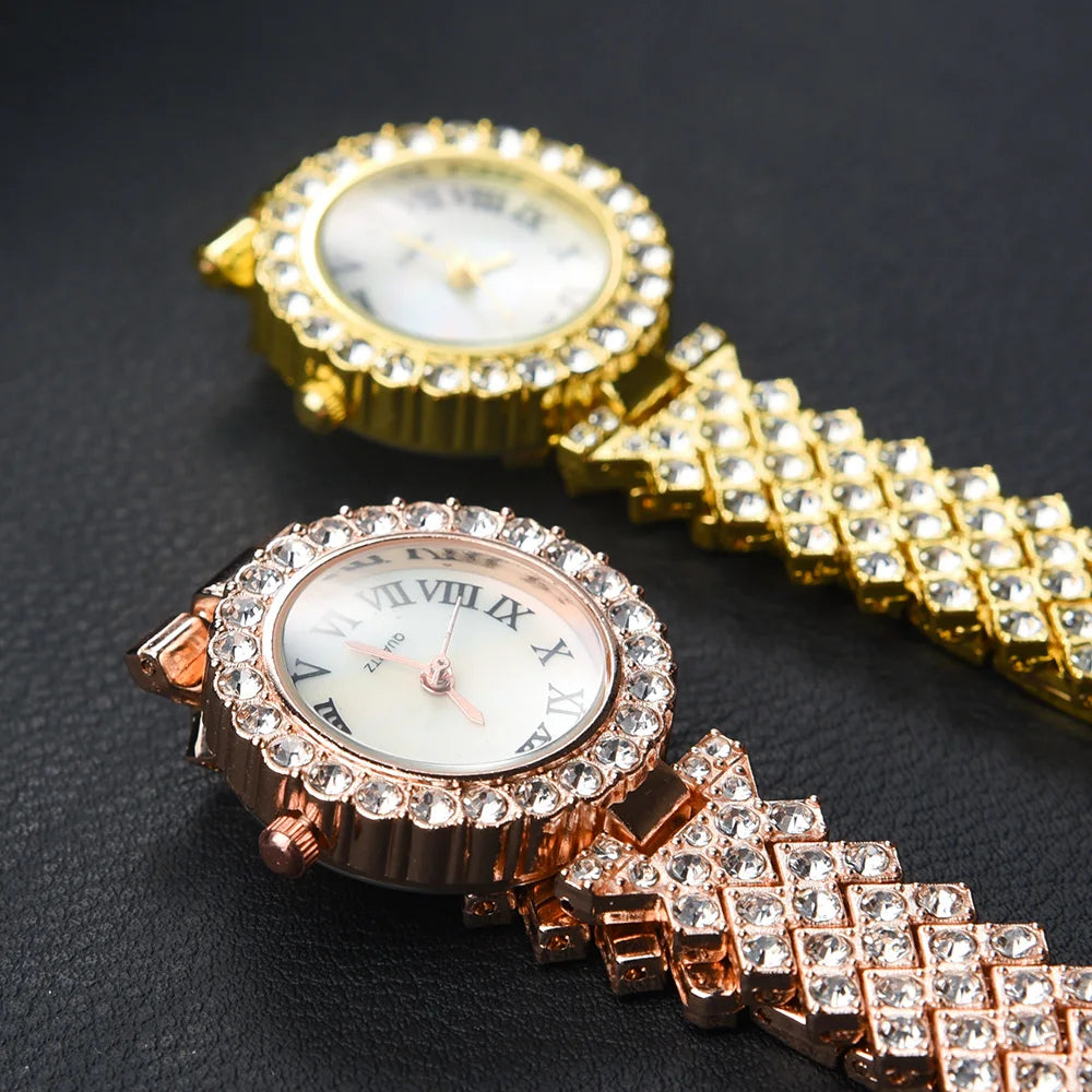 Watch for Women Watches 2023 Best Selling Products Luxury Watch Rhinestone Brand Reloj Mujer Watch Bracelet Set Diamond Steel