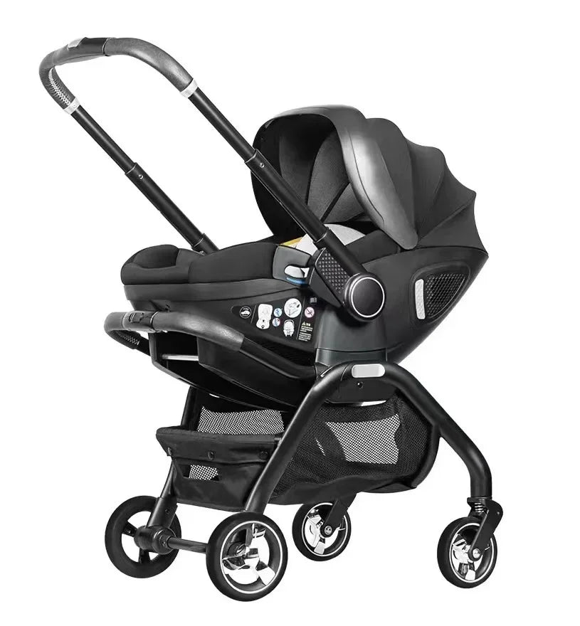 Kodilo baby safety stroller, child safety seat, newborn baby sleeping basket can be pushed in both directions Easy to operate