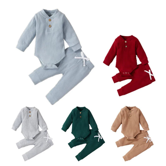 Newborn Baby Clothes Girl Boy Pant Sets Spring Autumn Infant Children's Tops and Bottom Clothes Sets Groups Baby Items Clothing