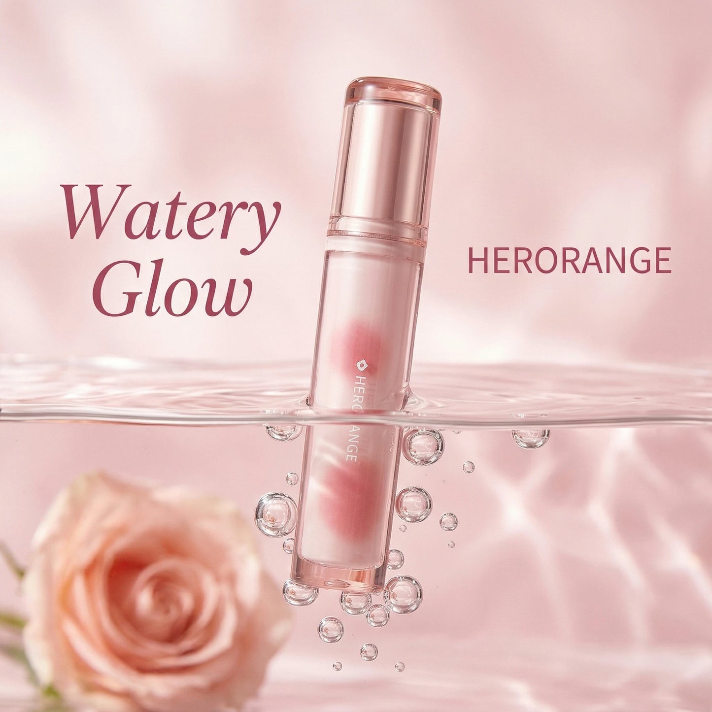 Herorange Iced Tea Gloss Lip Gloss Moisturizing Non-Drying Plump Lips Korean Style for Daily Bare Makeup