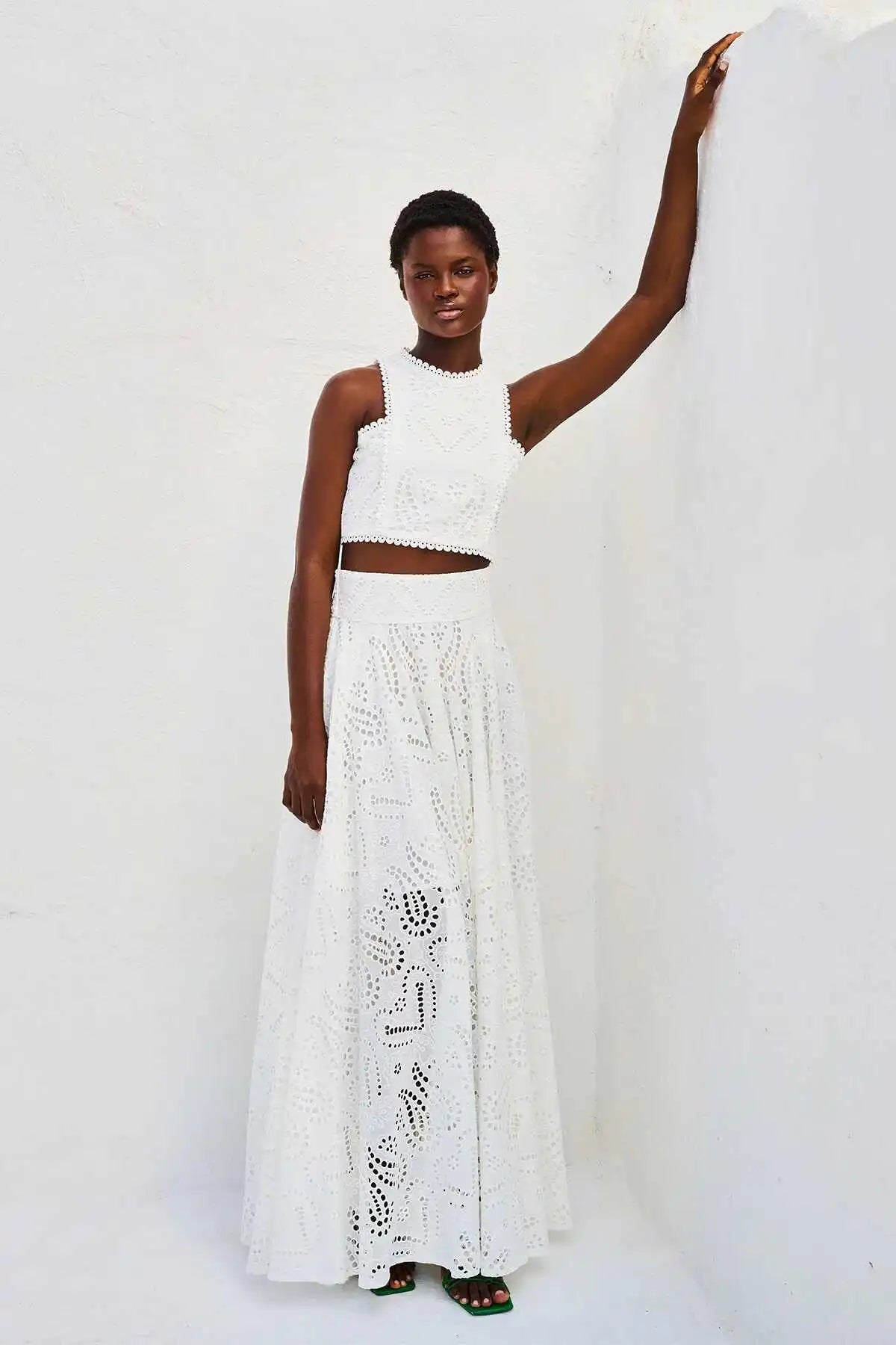 Casual Summer Spring Svel Long Dr Two Piece Set Women's Loose Holiday Sle Top And Skirt Ensemble Faionable Outfit