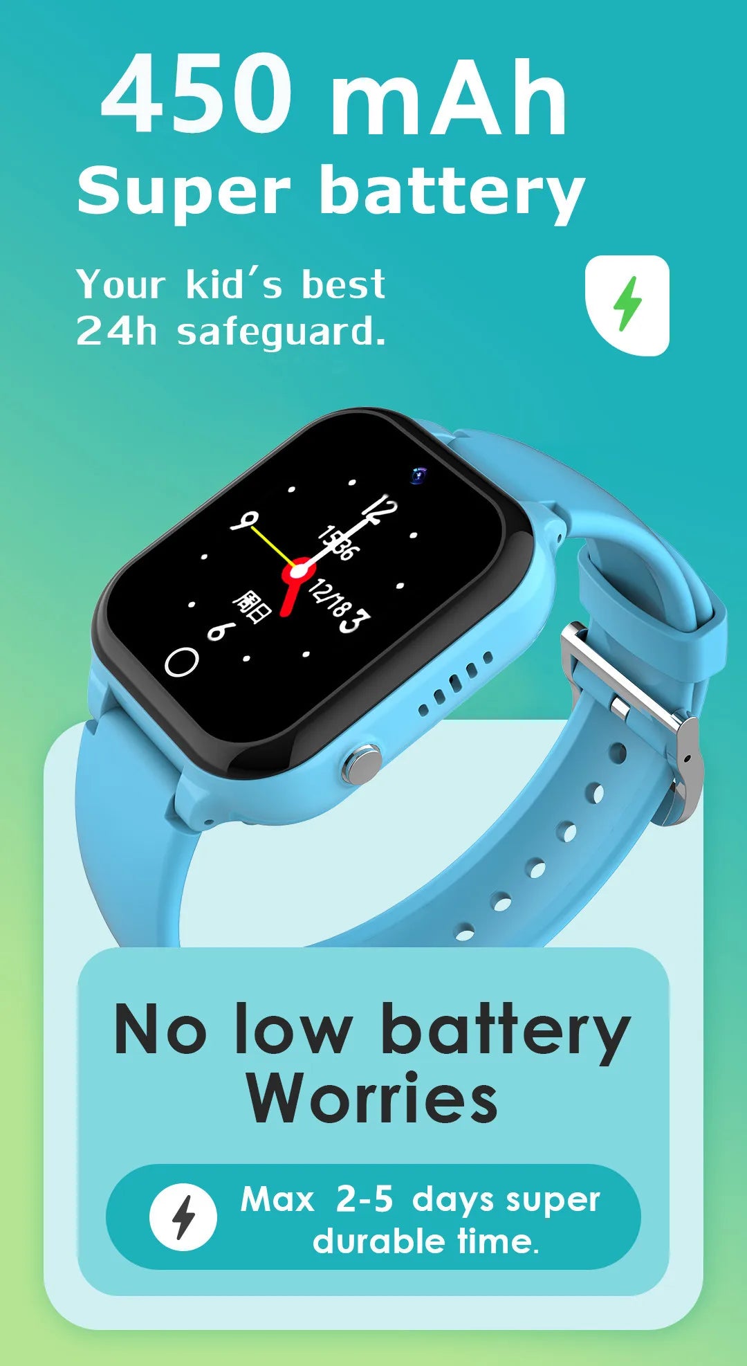 C80 Smart Watch For Kids SIM Card 4G Call Video Intelligent Bracelet Voice Chat Camera Monitor Phone Watch For Child Smart Watch