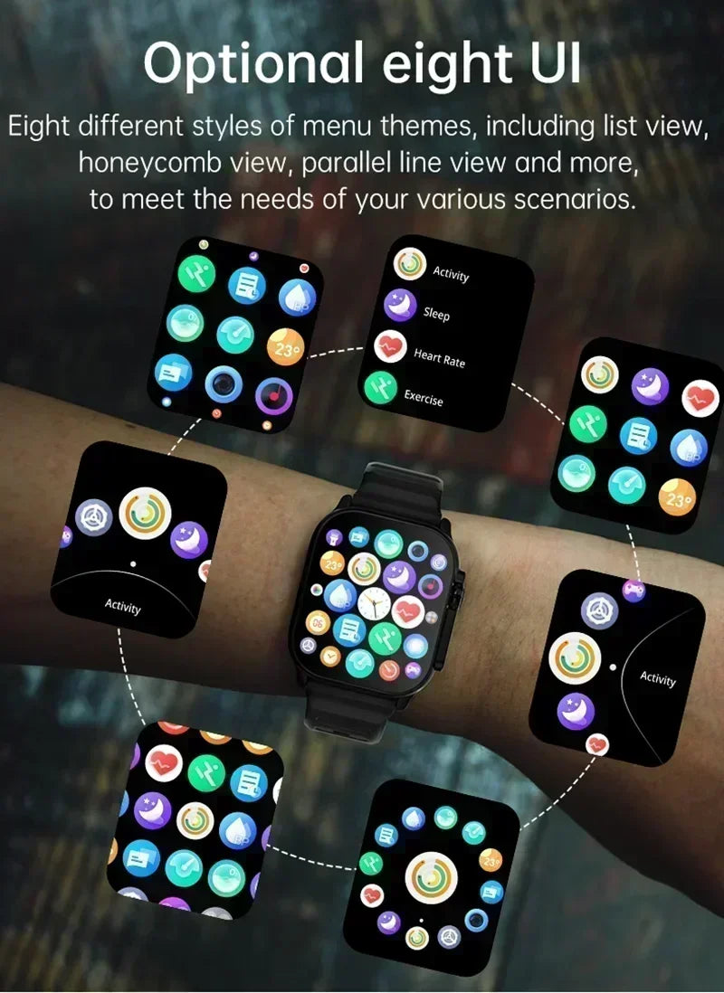 2025 New Smart Watch with Heart Rate Tracker and Sleep Monitor, Dustproof and Waterproof Features for Active Lifestyles