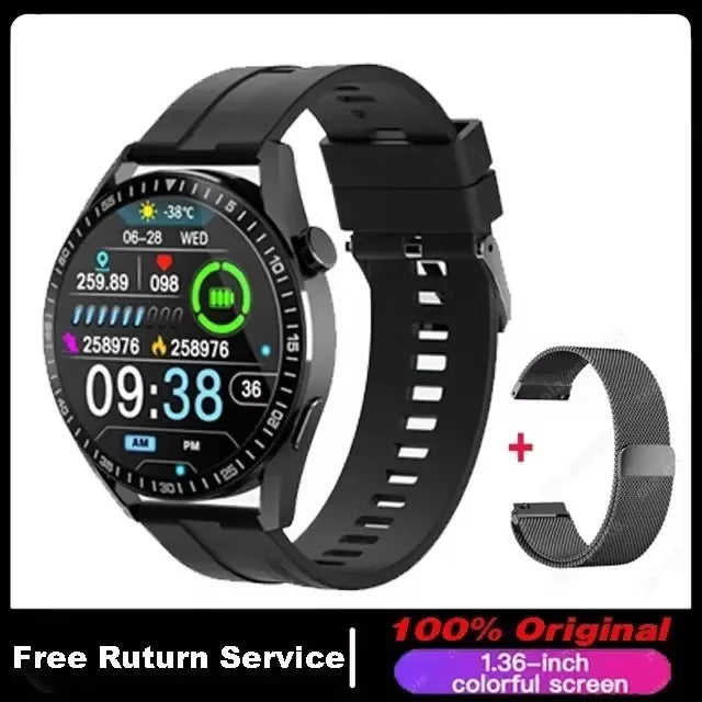2024 New Smart Watch Men Women AMOLED 420*420 HD Screen Heart Rate Bluetooth Calls Waterproof SmartWatch Android IOS For Huawei