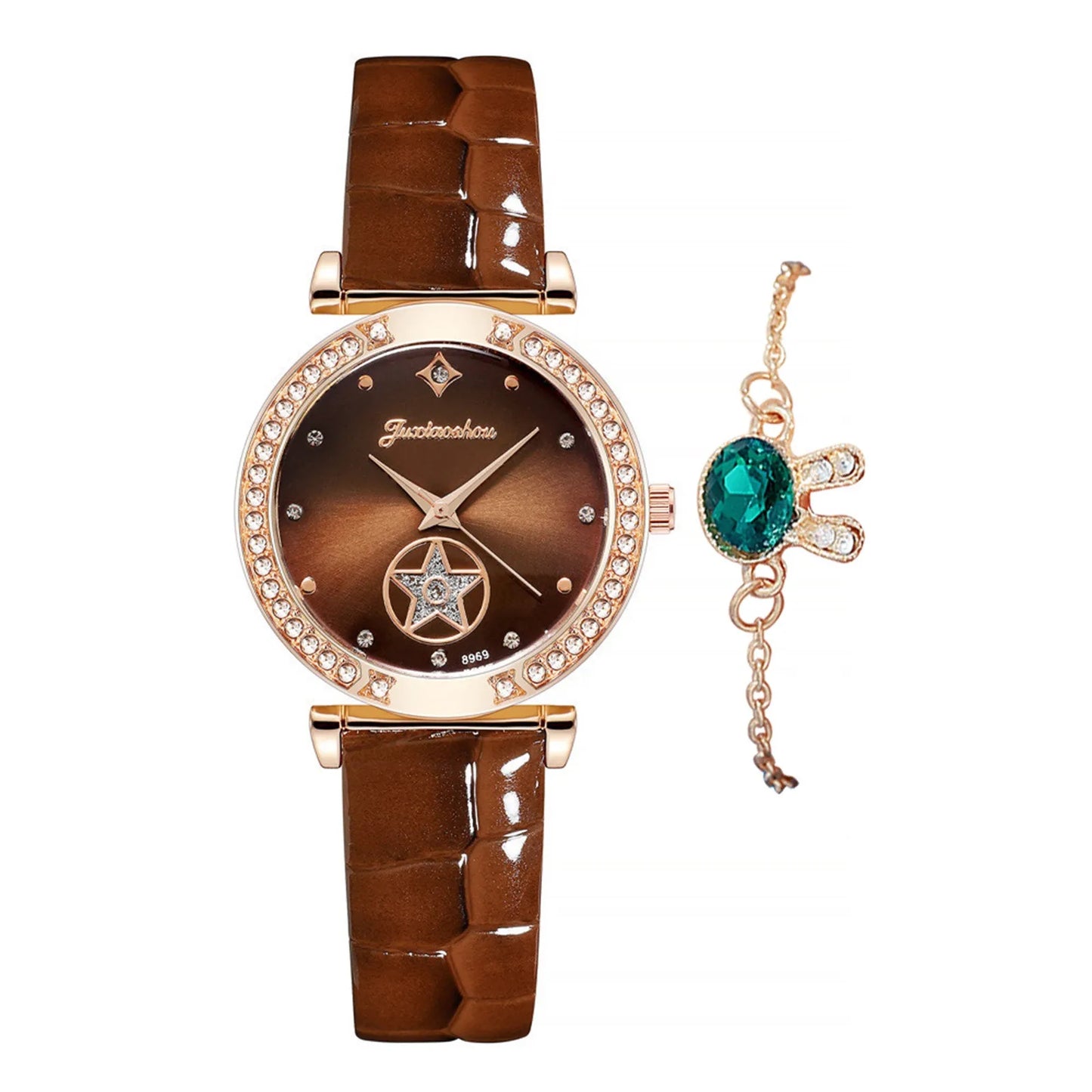 Watch For Women Watch Set With Bracelet Women'S Smooth Belt Quartz Watches, Luxurious And Fashionable Women'S Quartz Watches