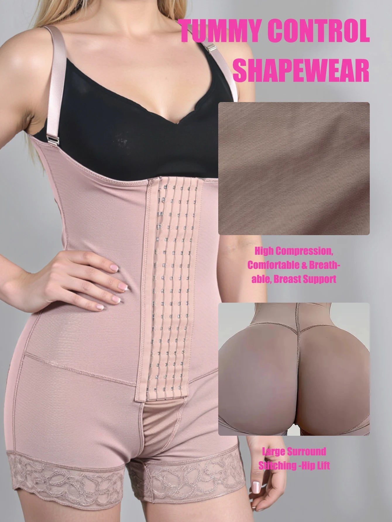 Women Compression Body Shaper Butt Lifter Fajas Colombianas Slimming Corset For  Post Surgery Slimming