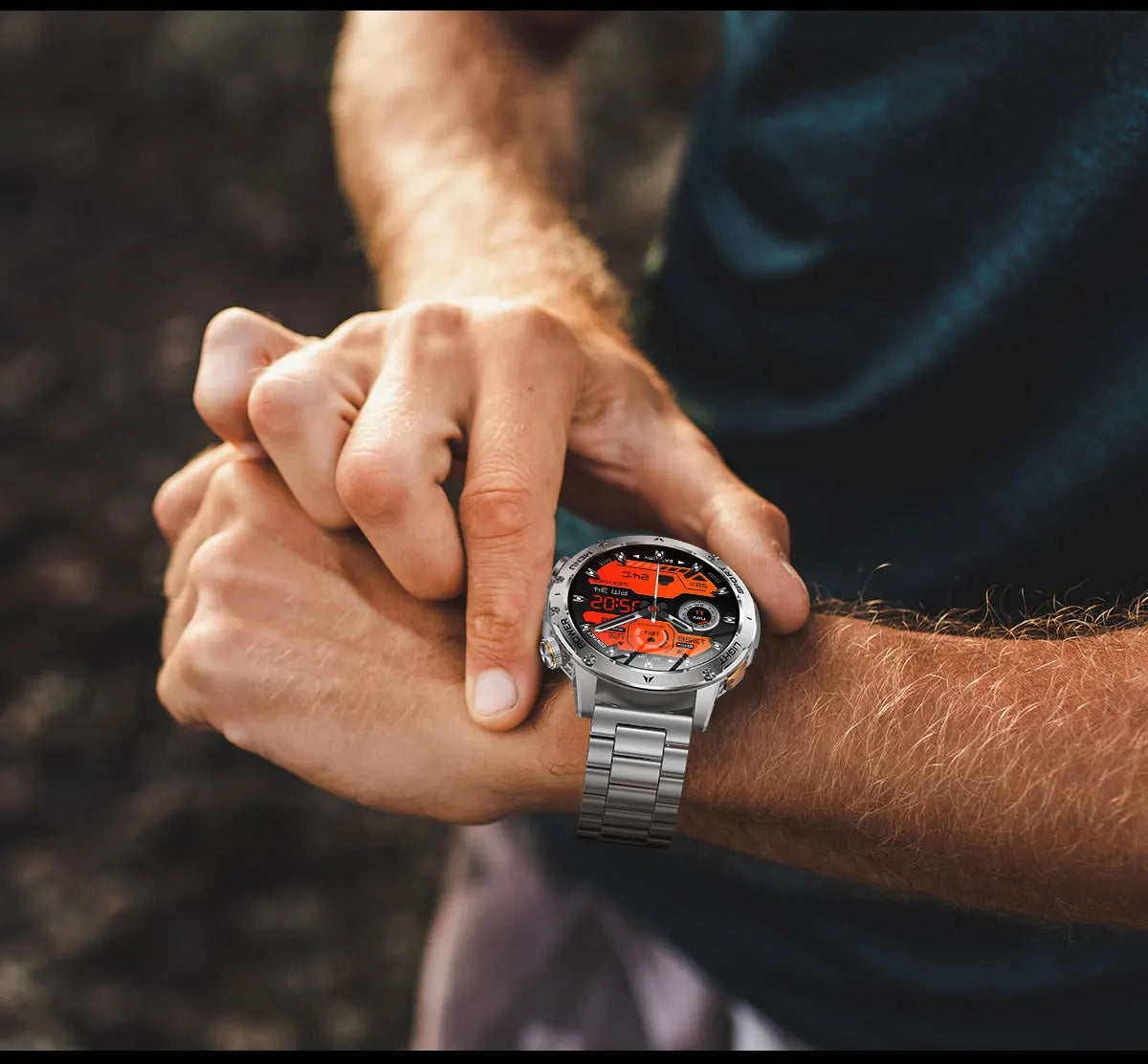New Smart Watch For Men 1000Mah Battery Fitness Tracking Sport Waterproof Clock Smart Bracelet Men Military High-end custom dial